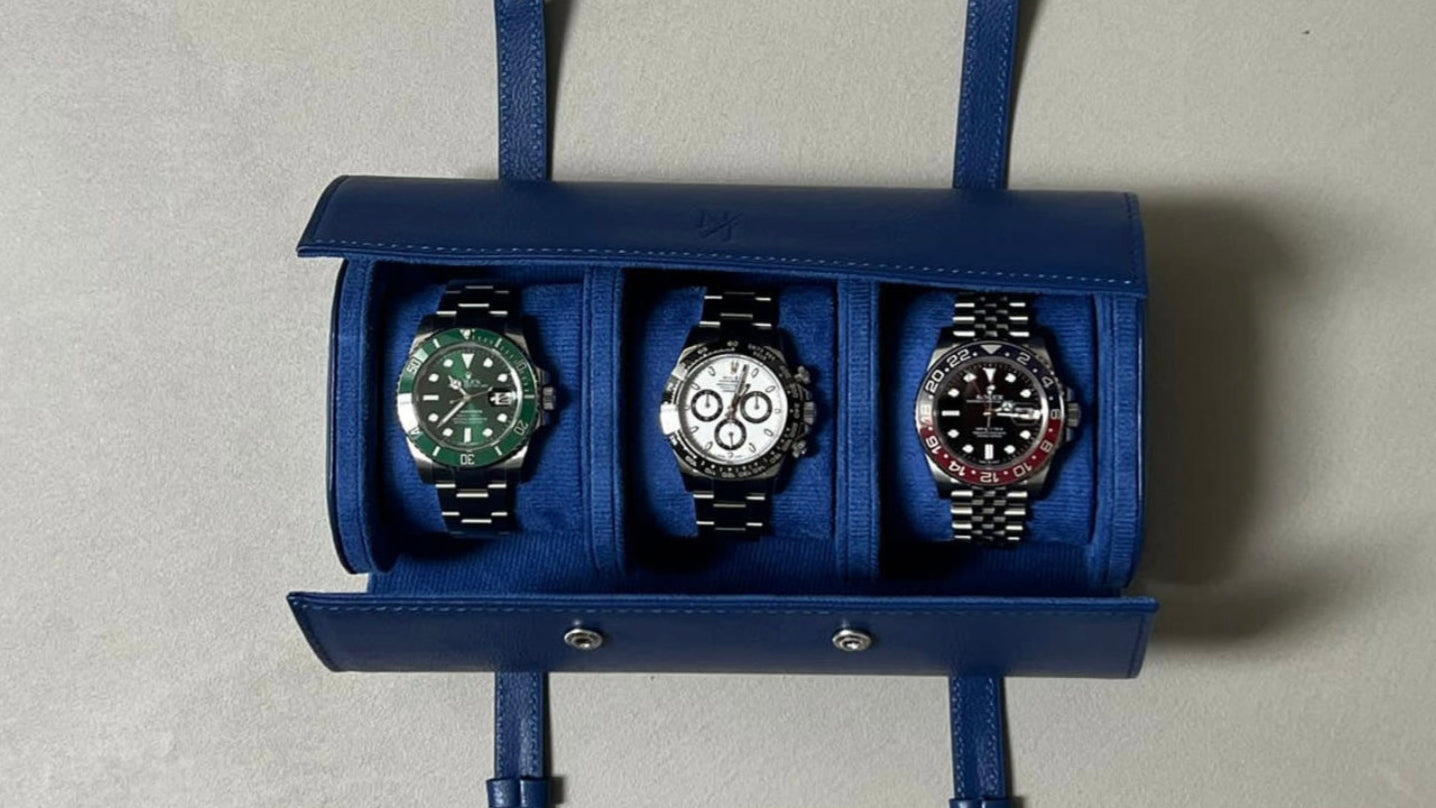 Uhrenetui mit Rolex sammlung